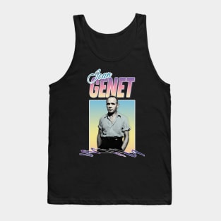 Jean Genet - Aesthetic Retro Style Tribute Design Tank Top